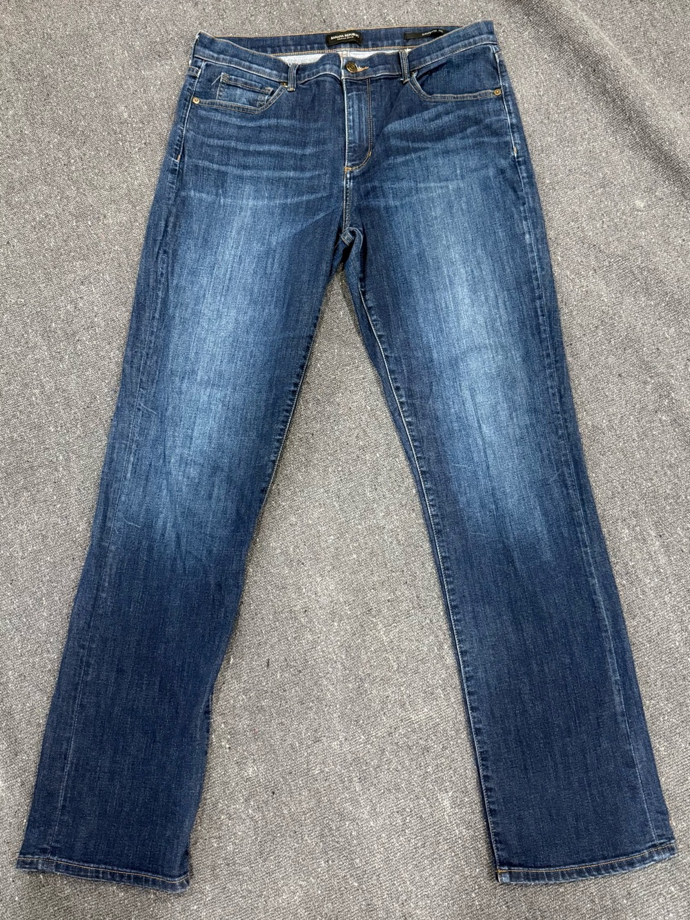 Banana Republic Girlfriend Jeans 32 Long Medium Wash Stretch Denim
